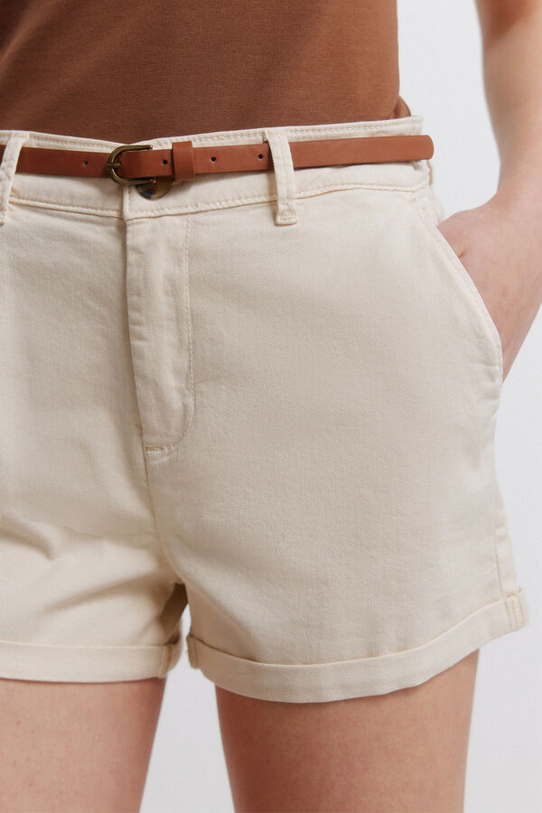 Springfield Cal&ccedil;&otilde;es chino em algod&atilde;o cru