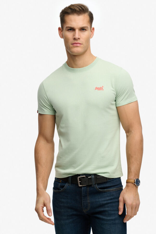 Superdry Basic short sleeve with small logo T-shirt beige