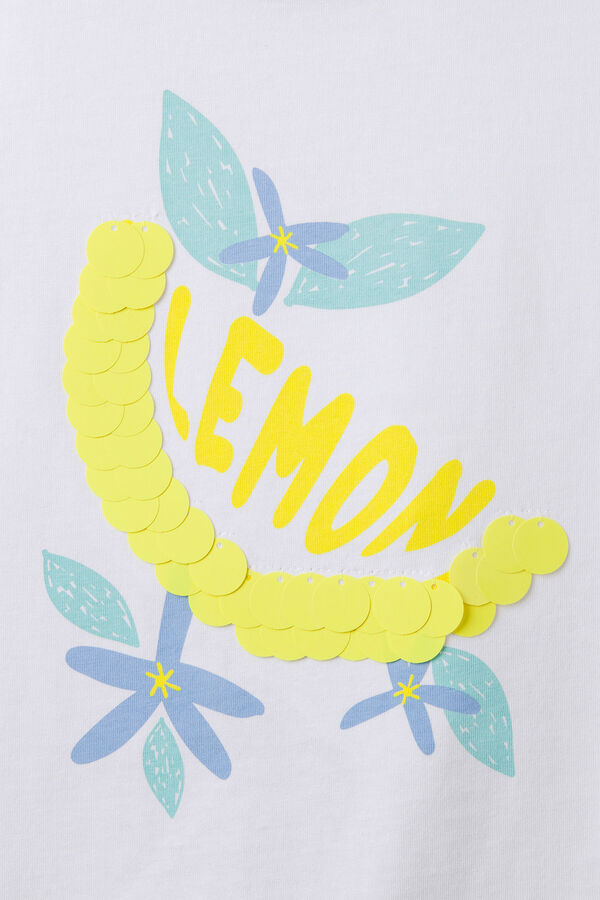 Springfield Majica sa motivom limuna za devojčice tamnokaki