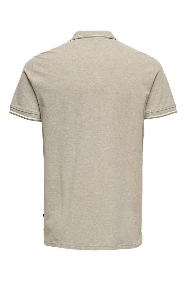 Only & Sons Short-sleeved polo shirt grey