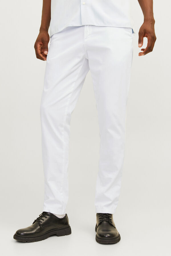 Jack & Jones Slim-Chinohose Wei&szlig;