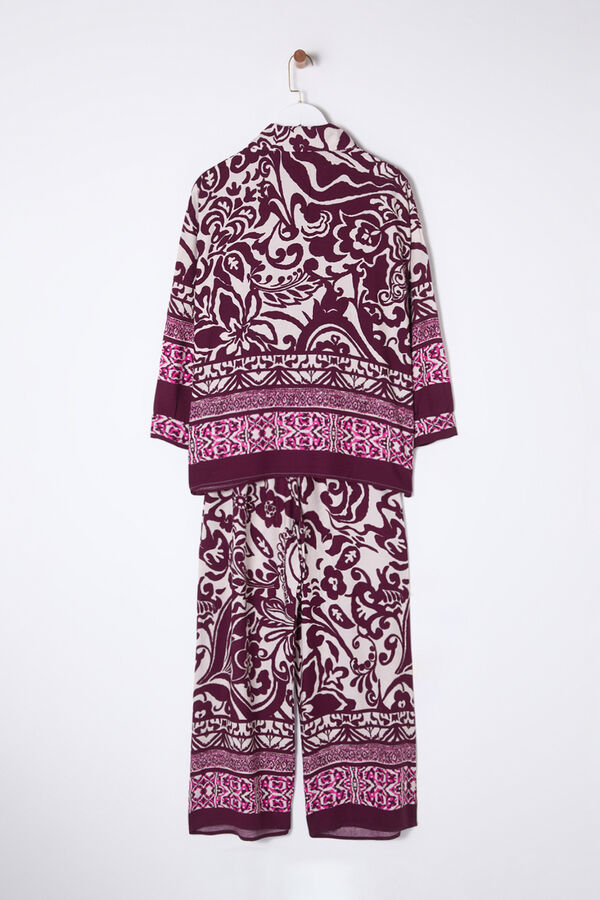 Trendyol Conjunto estampado fluido rosa