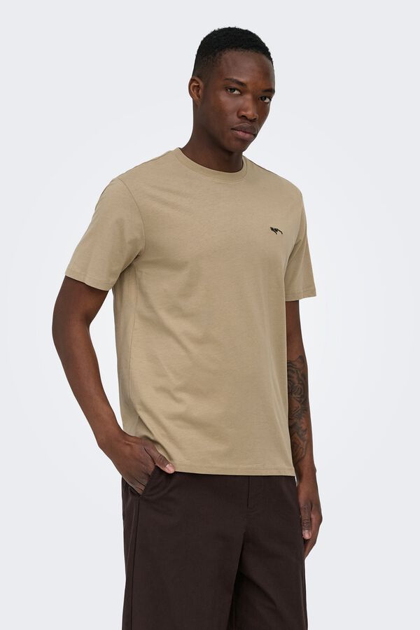 Only & Sons Short sleeve T-shirt gris