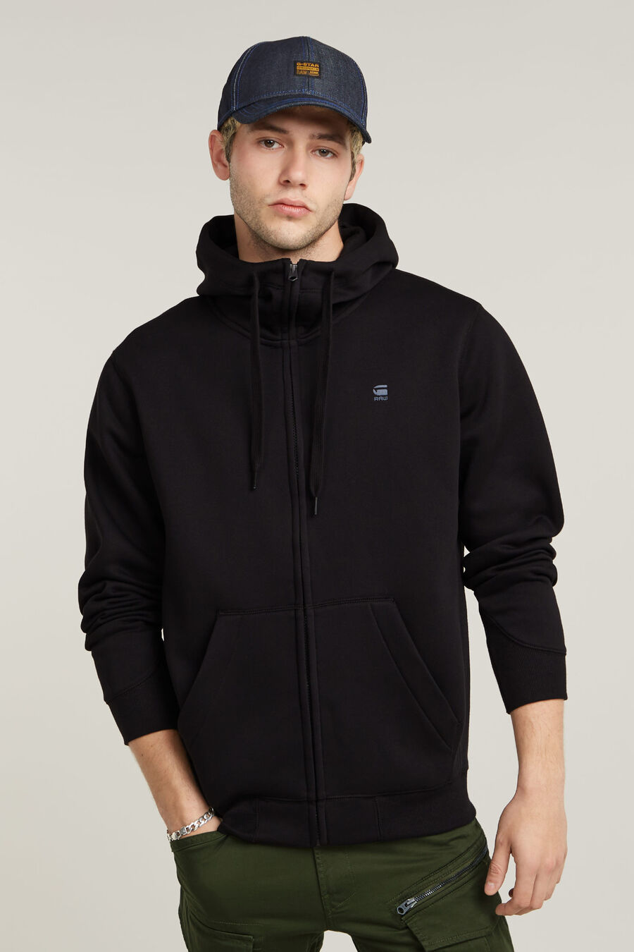 Sudadera con capucha y cremallera