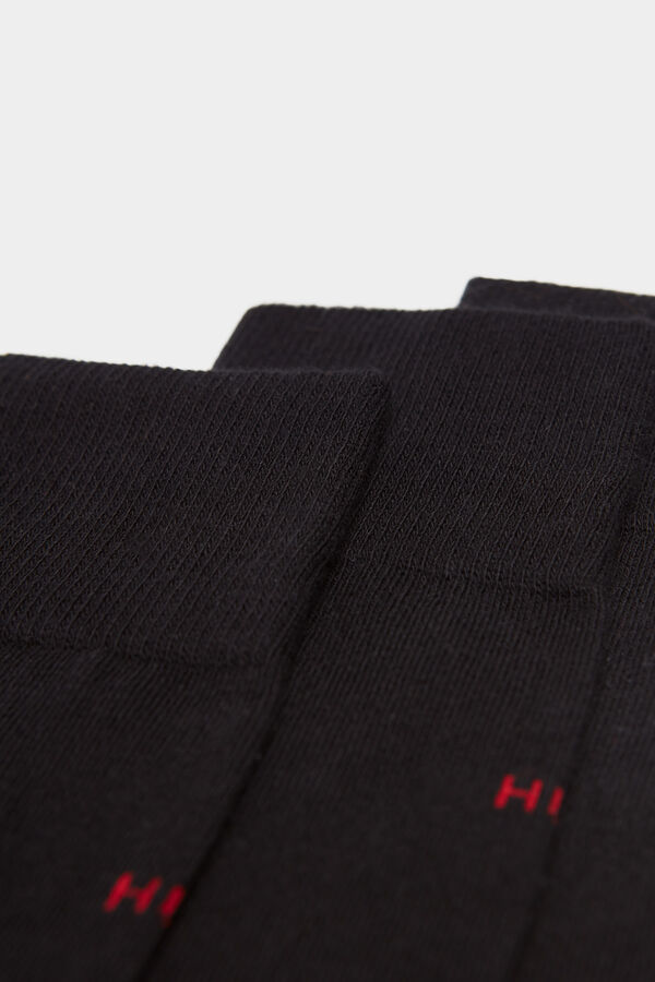 Springfield Regular socks with monogram design  black
