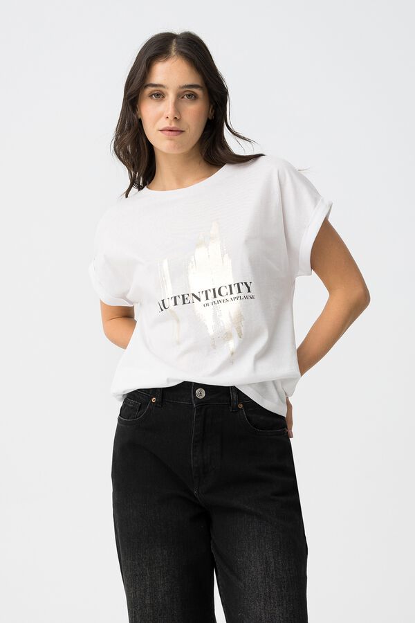 Tiffosi Printed T-shirt blanc