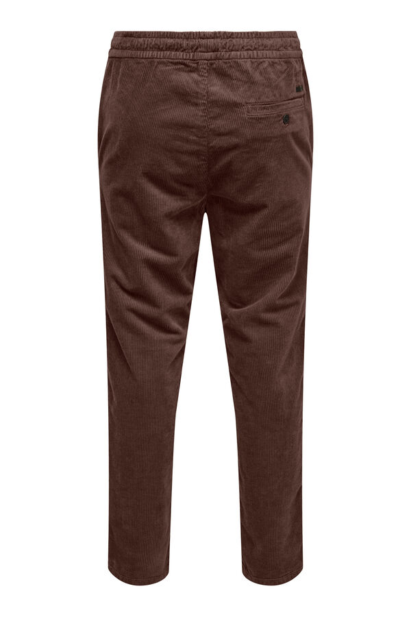 Only & Sons Long corduroy trouser nude