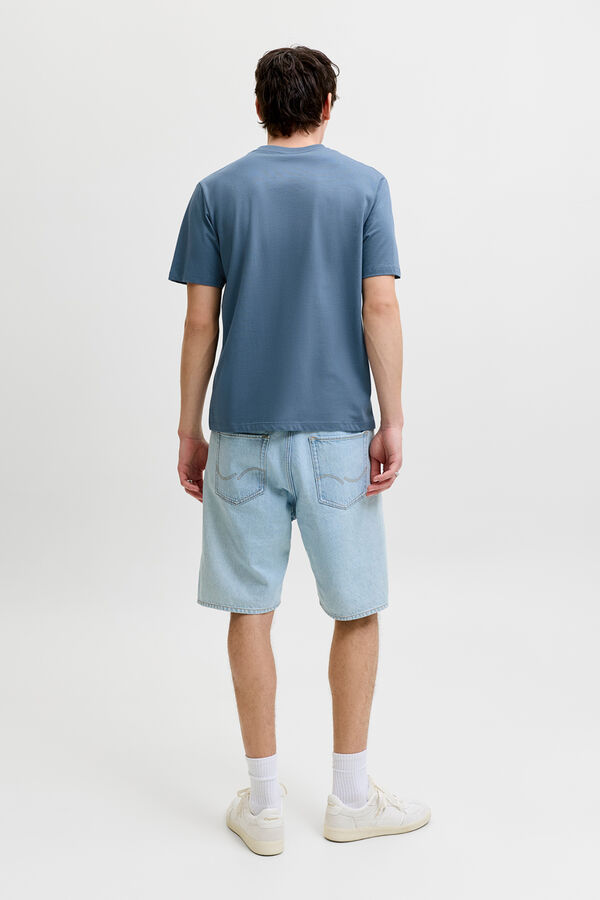 Jack & Jones Printed cotton T-shirt grey