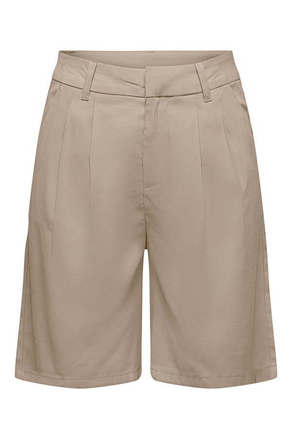 Only Bermuda shorts with pleats grey
