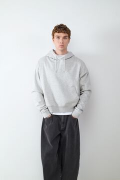 Balmohk Sudadera con capucha y corte regular gris
