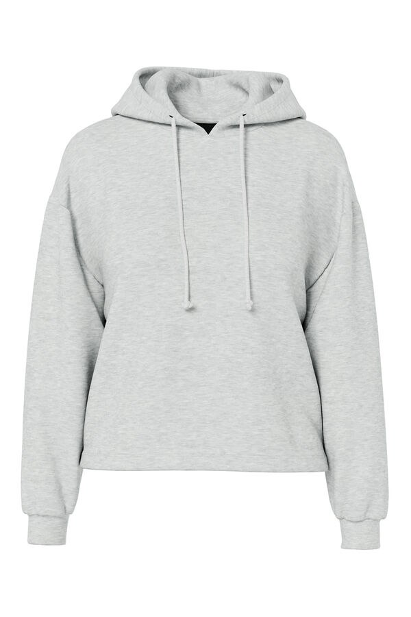 Pieces Essential sweatshirt grey