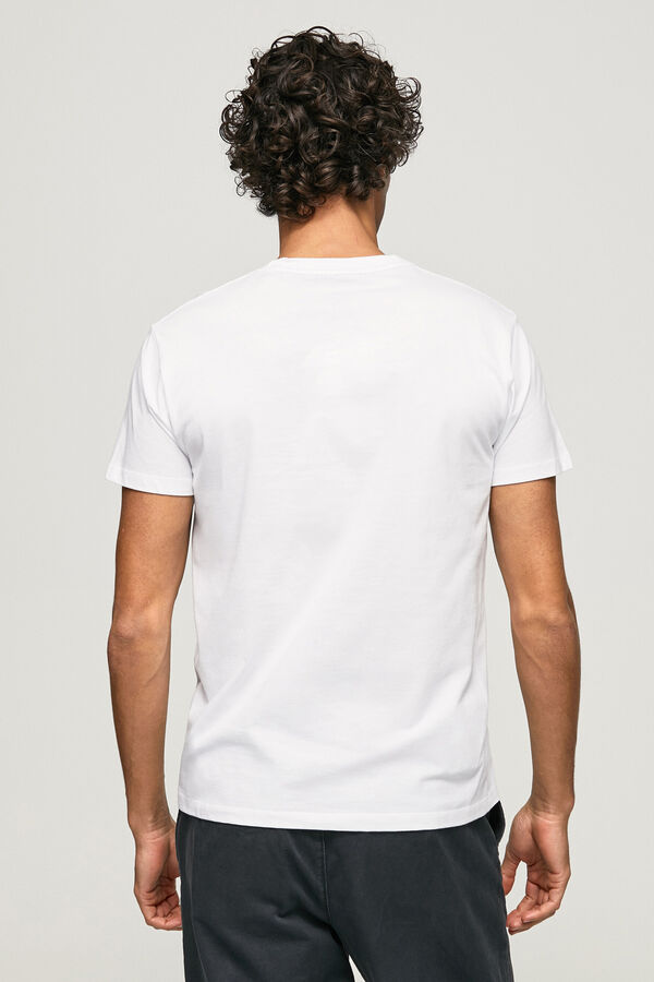 Springfield Camiseta Básica Con Logo blanco