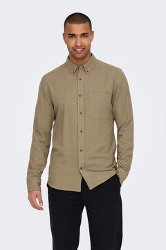 Only & Sons Camisa slim fit gris