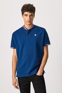 Springfield Polo shirt with contrast collar  navy