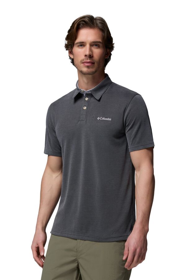 Columbia Kurzarm-Poloshirt Schwarz