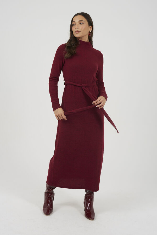 Brave Soul Long dress with belt printed