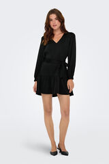Only Vestido curto com cinto preto