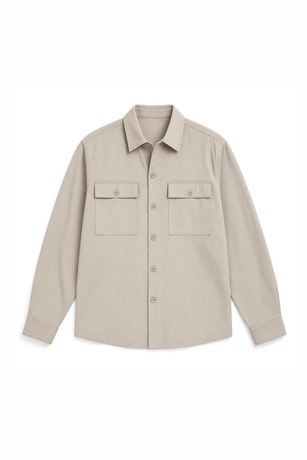 Springfield Oversize fit overshirt nude