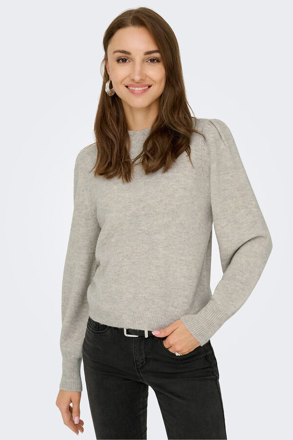 JDY High neck jumper grey
