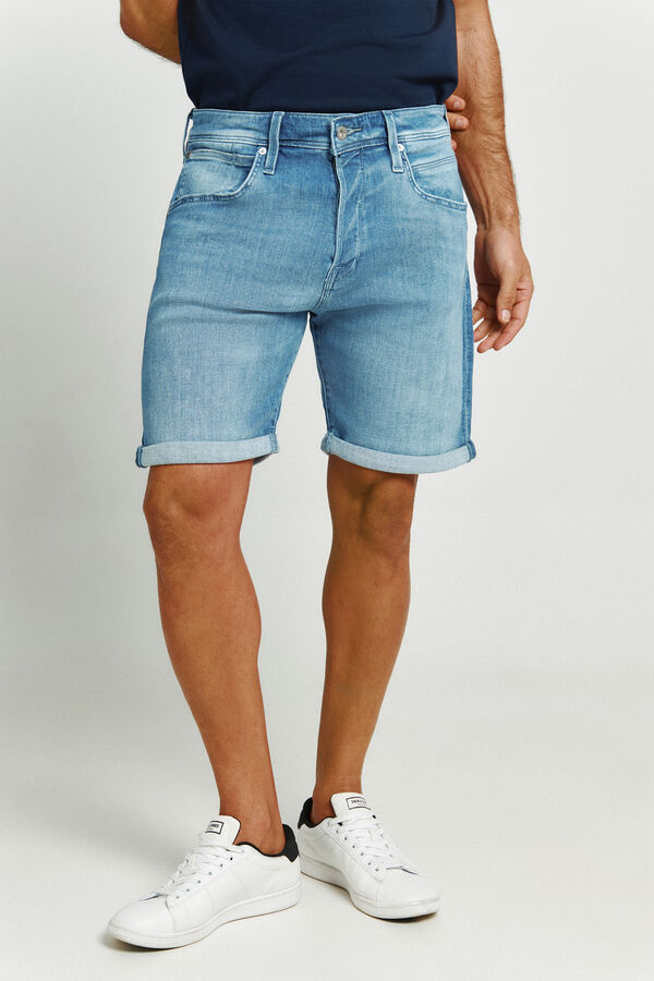 Jack & Jones Denim regular fit Bermuda shorts blue