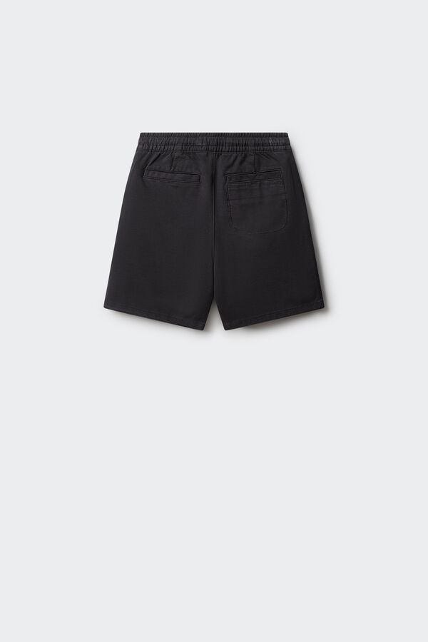 Springfield Kids Kids knit chino Bermuda shorts black