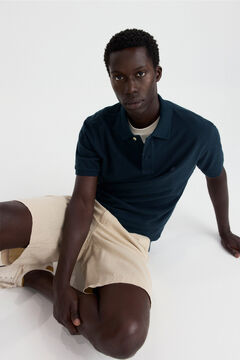 Springfield Piqu&eacute; basic regular fit polo shirt