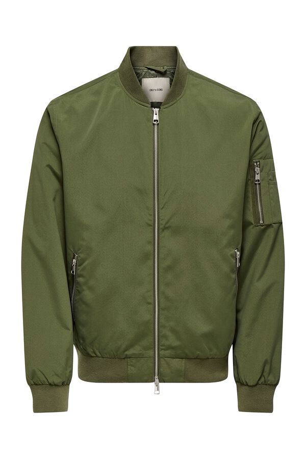 Only & Sons Chaqueta bomber verde