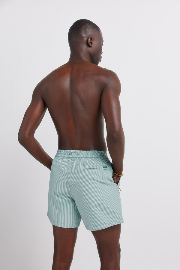 Springfield Striped seersucker swimwear blue