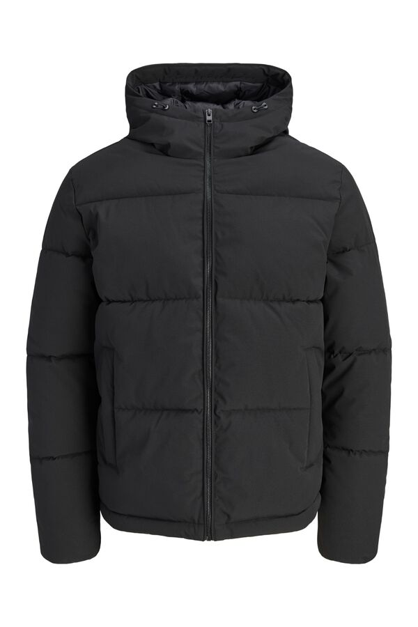 Jack & Jones Puffer jacket with hood black