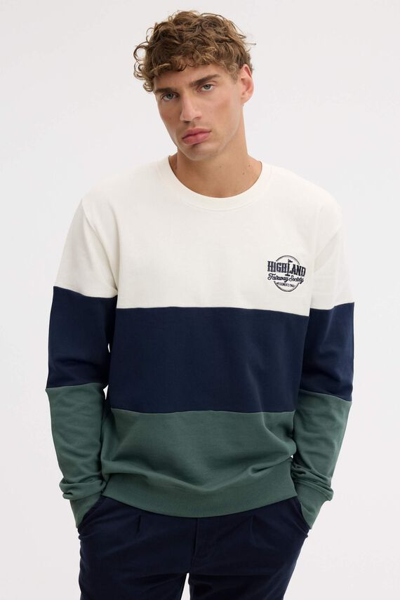 Sudadera color block oversize