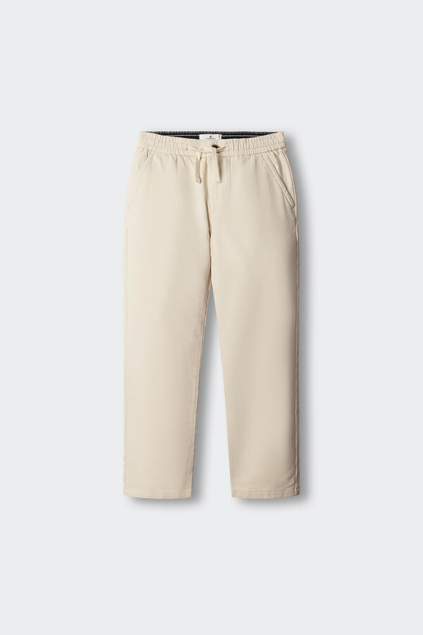 Springfield Kids Cal&ccedil;as chino de malha para menino cru