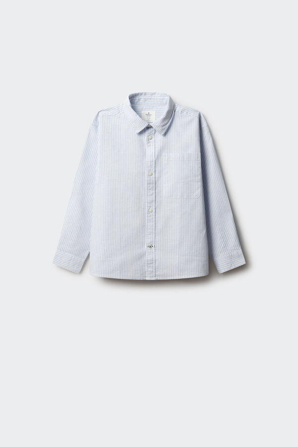 Springfield Kids Boy's blue fine stripe shirt Plava