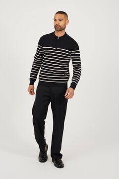 Brave Soul Polo de punto a rayas