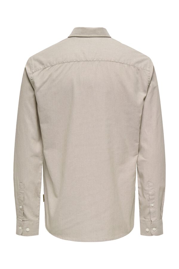 Only & Sons Camisa manga larga gris
