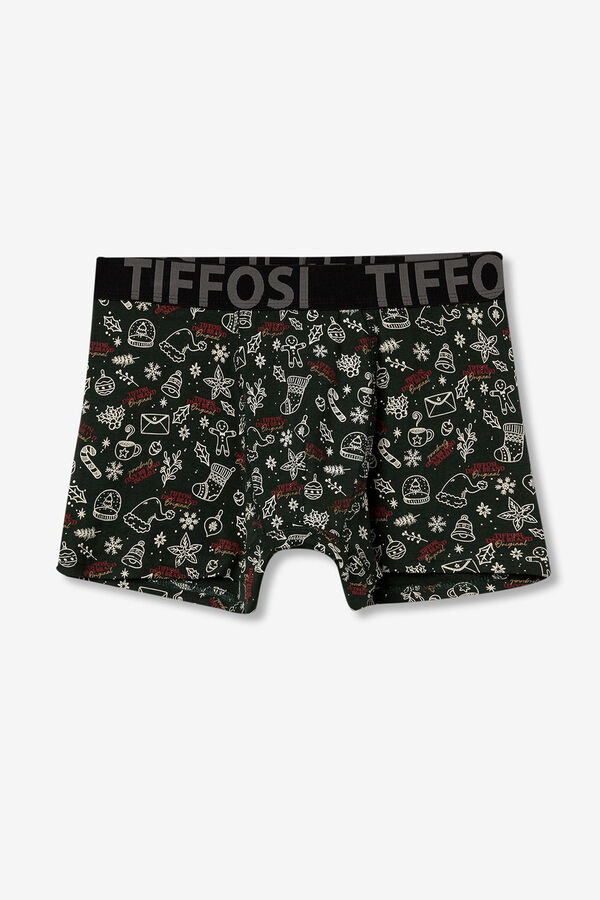Tiffosi Boxers Estampados Navide&ntilde;os gris