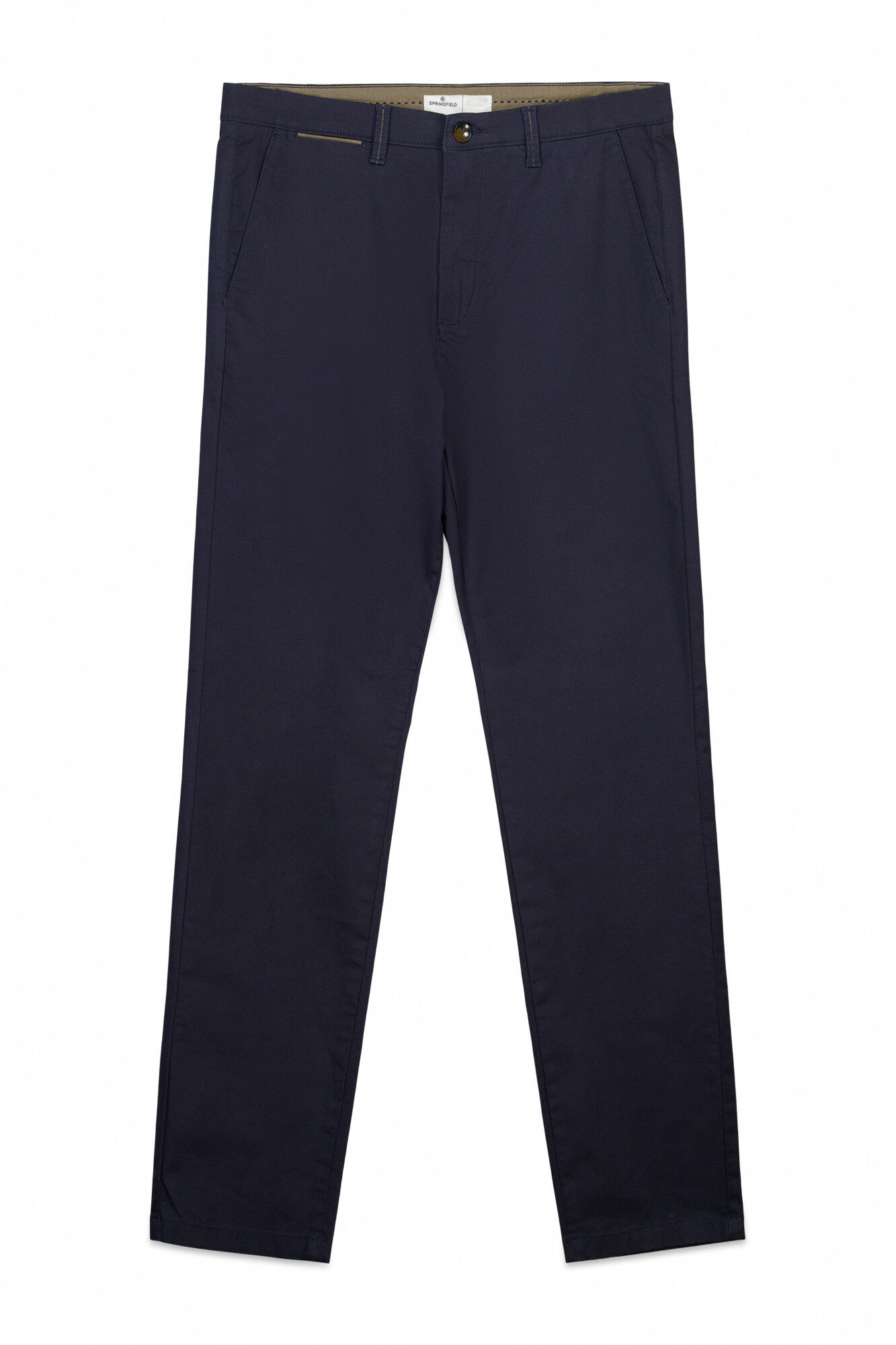 Springfield Micro-printed slim fit chinos