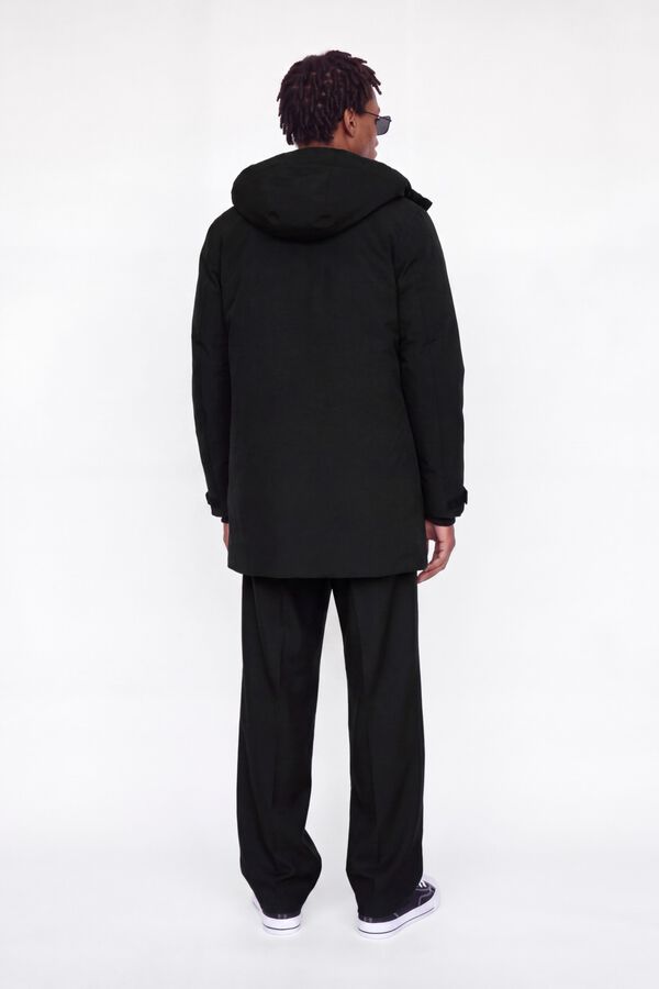 Jack & Jones Wasserdichter Parka mit Kapuze Schwarz