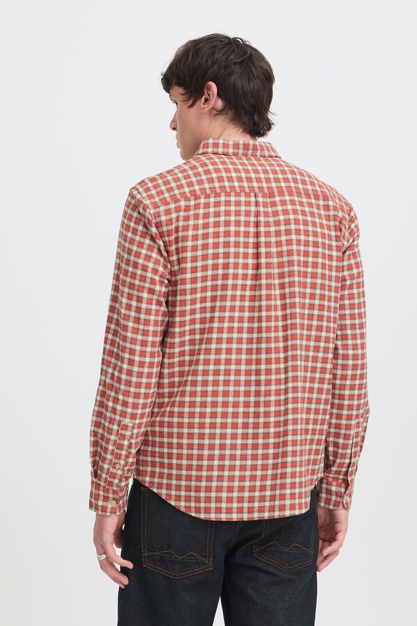 Blend Cotton long sleeve shirt brown