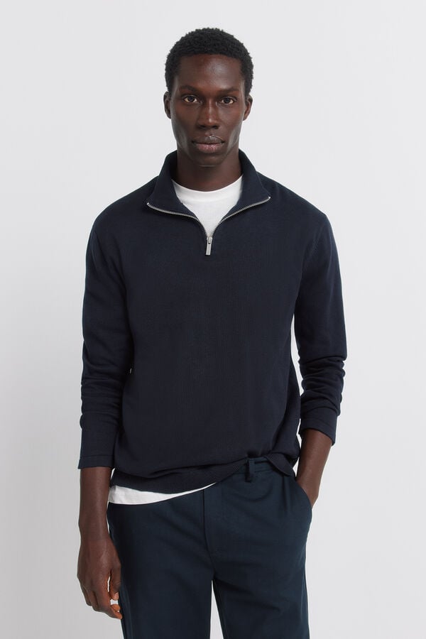 Springfield Basic zip- zip fastening blue