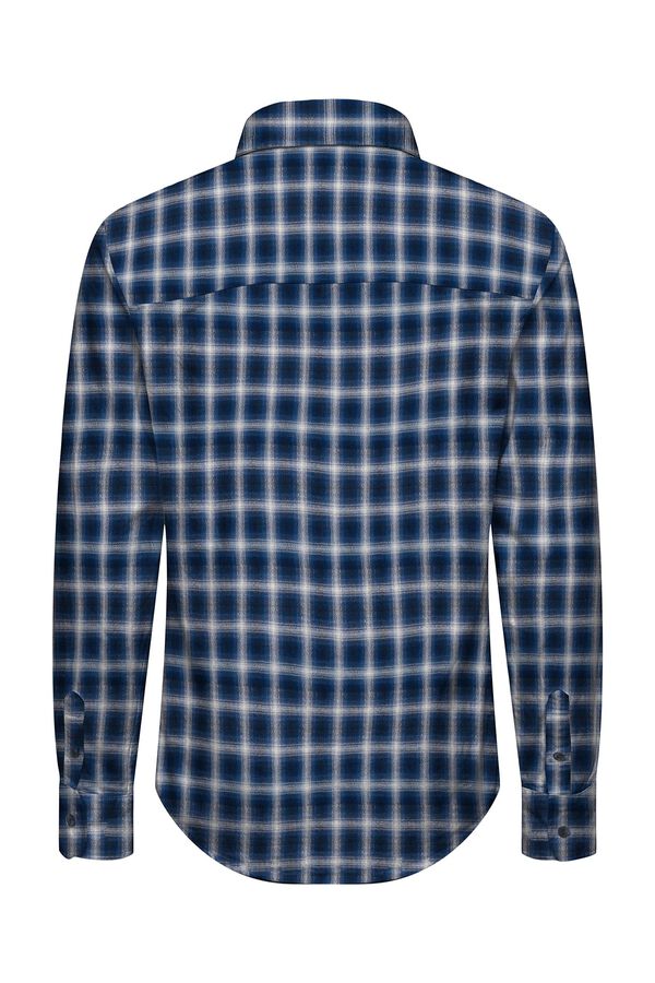 Only & Sons Junior Cotton flannel shirt blue