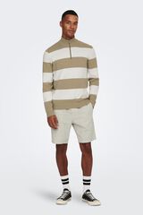 Only & Sons Linen Bermuda shorts grey