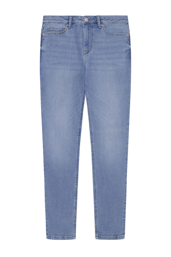 Springfield Slim fit cropped jeans blue