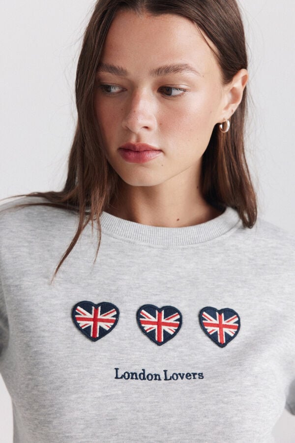 Springfield "united kingdom" sweatshirt grey