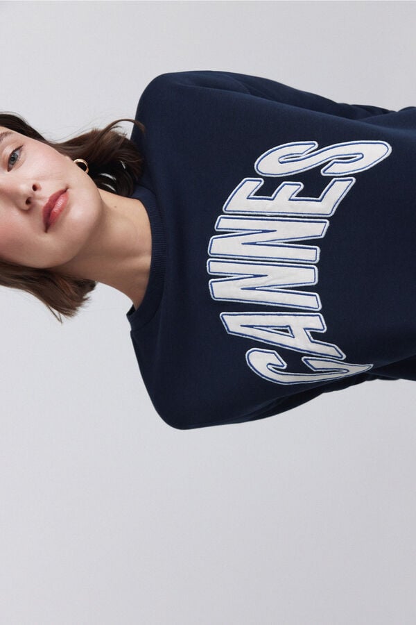 Springfield Two-tone sweatshirt blue