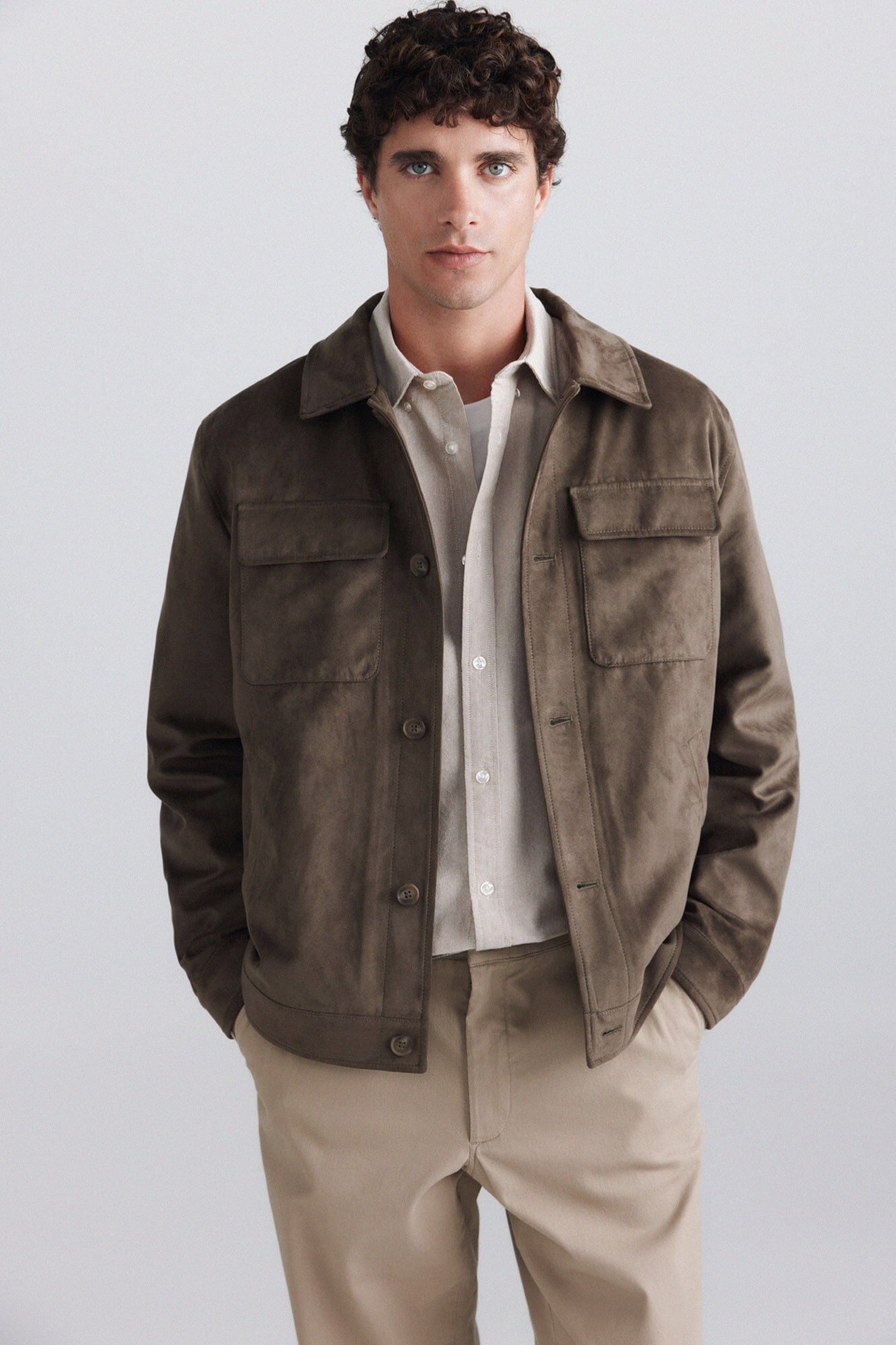 Springfield Faux suede jacket