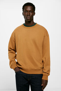 Springfield Sweat-shirt coupe ample beige