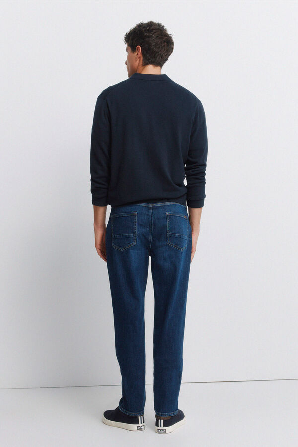 Springfield Dark wash slim fit jeans blue