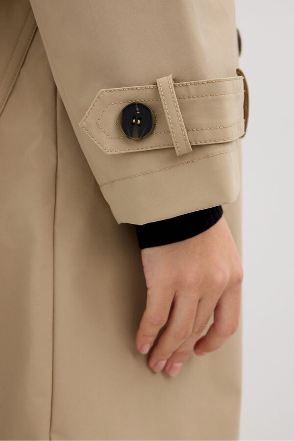 Inside Midi-Trenchcoat mit G&uuml;rtel Rosa