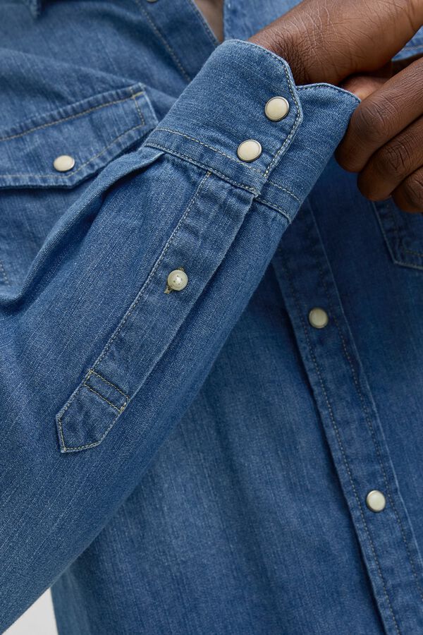 Jack & Jones Denim regular shirt blue