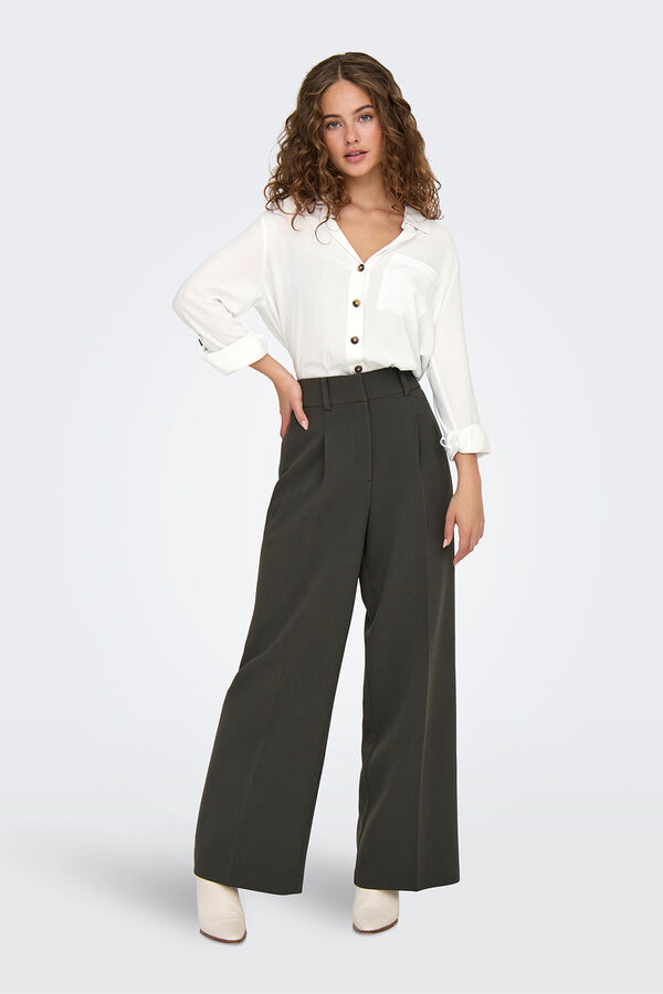 JDY Camisa manga larga fluida blanco